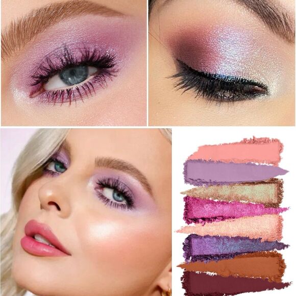 NIB Too Faced That’s My Jam Mini Eyeshadow Palette 6 Pan Purple Iridescent - Picture 11 of 11